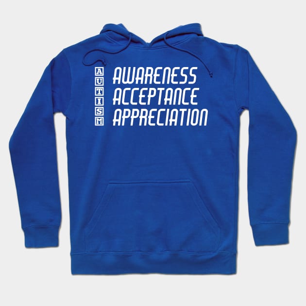 Autism Awareness Acceptance Appreciation - Actually Autistic Asperger's Autism Awareness ASD Hoodie by bystander